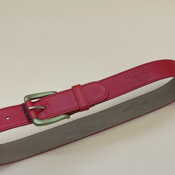 ESCADA SPORT Logo Leather Belt with gold buckle, prestine, size 38 main image 6